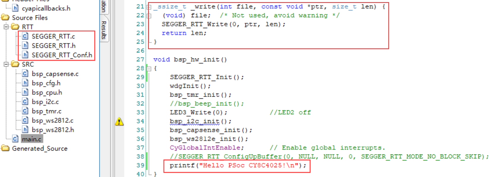 Creator Add RTT Code