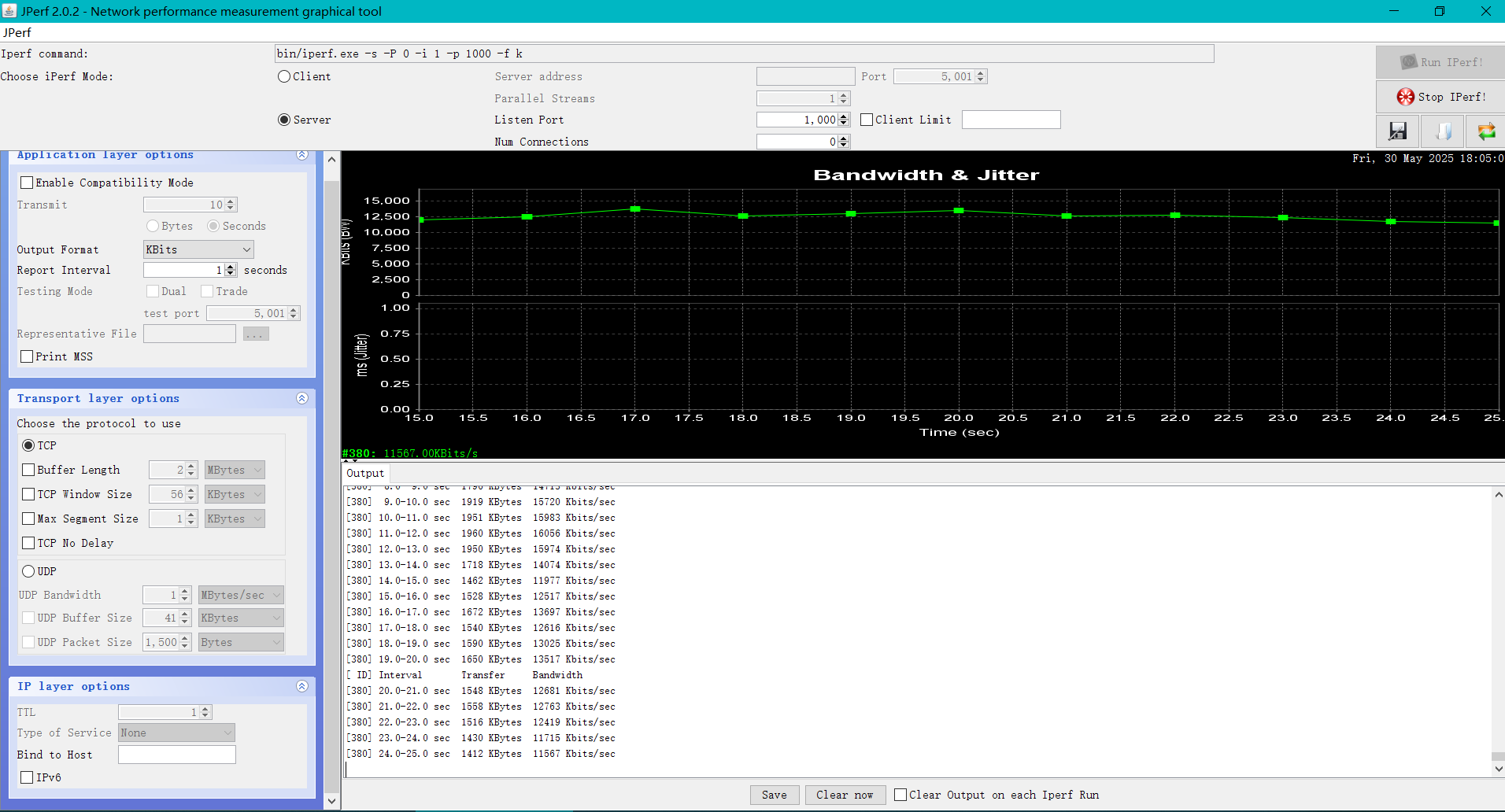 TCP Client test Speed